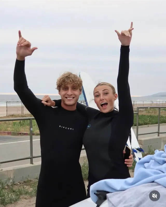 Young people enjoying a Southern California beach activity