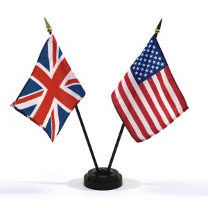 Vocabulary for ESL students: differences between British and American English words