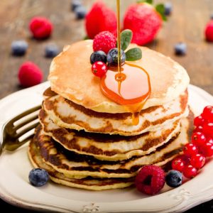 Pancakes! The best (and tastiest) thing about weekends in the U.S.