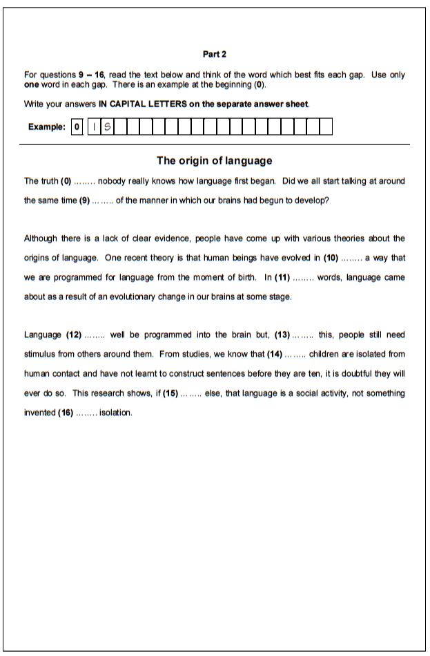 Related CAE Exams