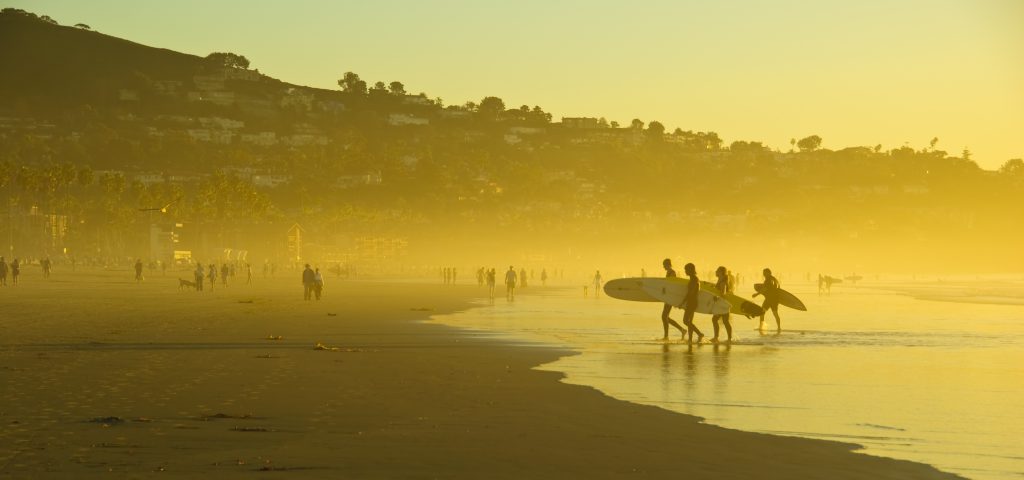 San Diego La Jolla Surf Sunset